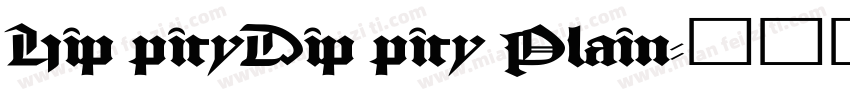 HippityDippity Plain字体转换